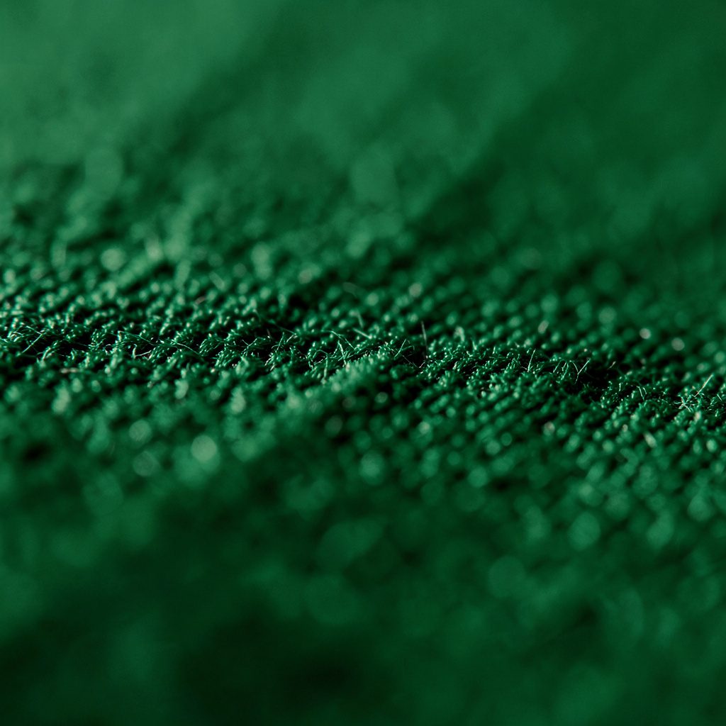 Abstract extreme close-up photograph of a smooth metallic surface in muted olive and bronze tones, evoking a calm, professional developer workspace mood